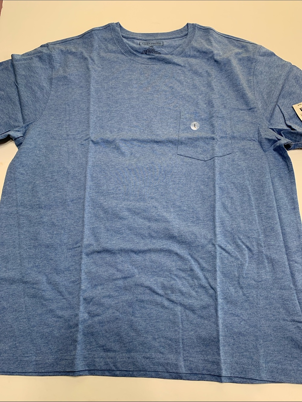 Saddlebred Heather Blue Short-Sleeve Pocket Tee
